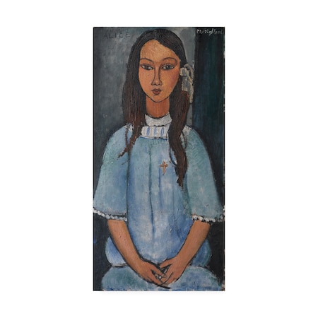 Modigliani 'Alice' Canvas Art,16x32